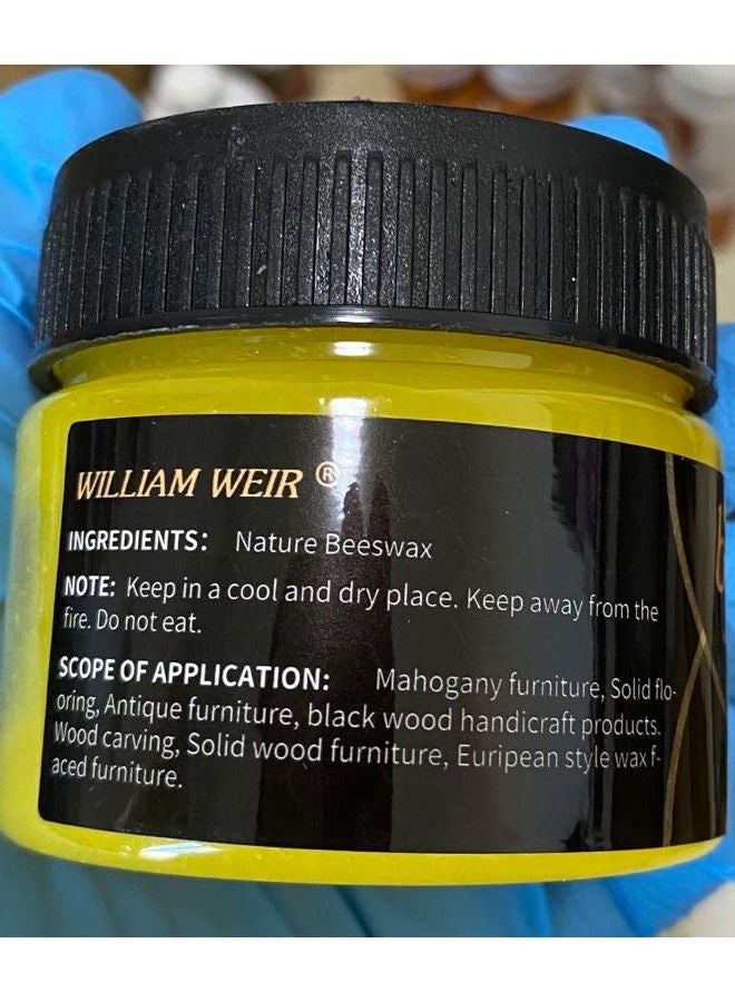 WILLIAM WEIR Natural Beeswax Furniture Polish Wood Seasoning Beewax for Wood Polish and Conditioner Multipurpose Waterproof and Repair Wood Wax Wood Cleaner and Polish Furniture Wax - Image 5