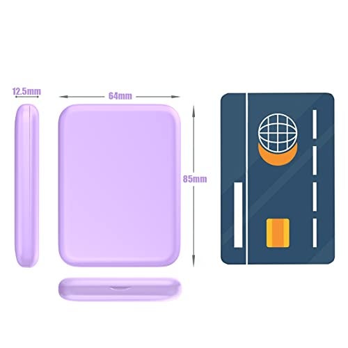 WOBSION Small Mirror with Lights,LED Compact Makeup Mirror,1x/3x Mini Travel Mirror with Magnification,Portable for Purse,Pocket,Gifts for Girls,Purple - Image 5