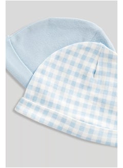 mothercare My First Blue Baby Hats - 2 Pack  - Image 2