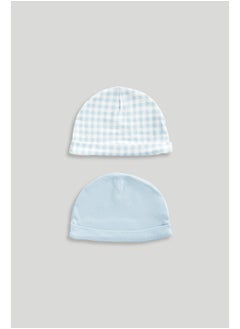 mothercare My First Blue Baby Hats - 2 Pack  - Image 1