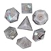 Loveliome 7 PCS Polyhedral DND Dice Stone Crystal Set for RPG Role Playing Games Dungeons and Dragons Table Games Moonstone - Image 4