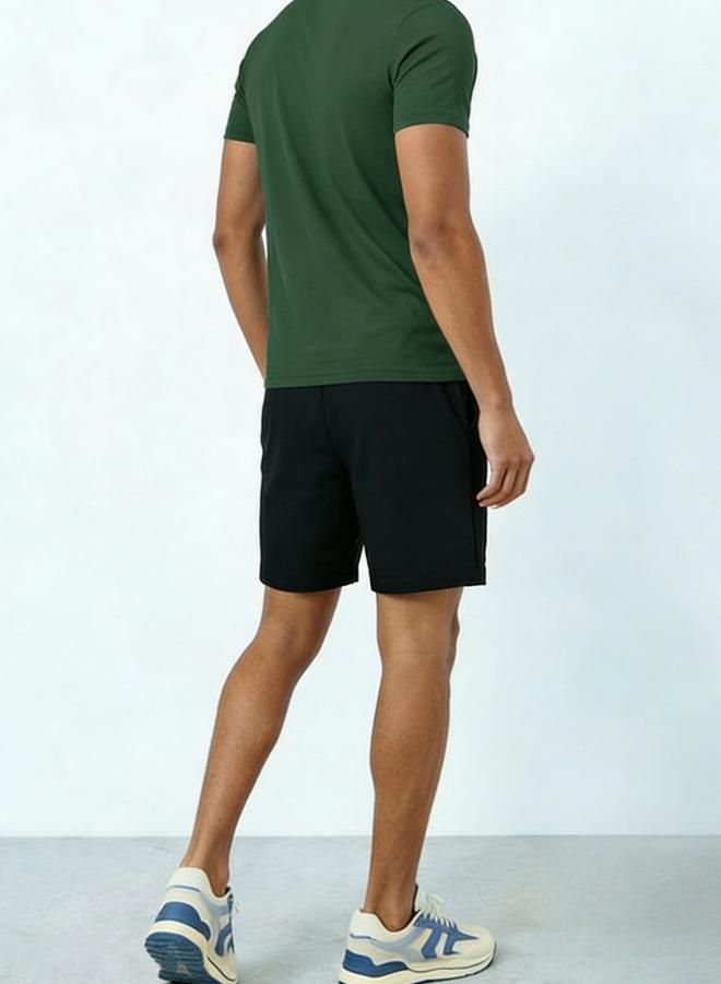 Take Two men's graphic print round neck short sleeve T-shirt with shorts set - Image 3