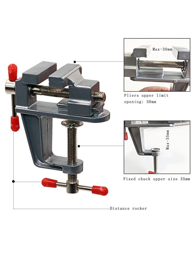 Tanjin Mini Table Clamp Small Bench Vice Jewelers Hobby Clamps Craft Repair Tool Portable Work Bench Vise - Image 2