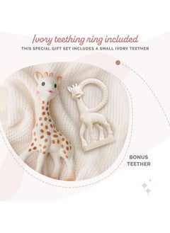 Sophie la girafe Sophie la girafe, Award Set | Includes Sophie la girafe, a Sophie la girafe Mini Teether & Photo Instructions | Handcrafted for 60 Years in France | Natural Rubber | Designed for Teething Babies  - Image 3