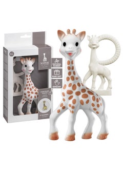 Sophie la girafe Sophie la girafe, Award Set | Includes Sophie la girafe, a Sophie la girafe Mini Teether & Photo Instructions | Handcrafted for 60 Years in France | Natural Rubber | Designed for Teething Babies  - Image 1
