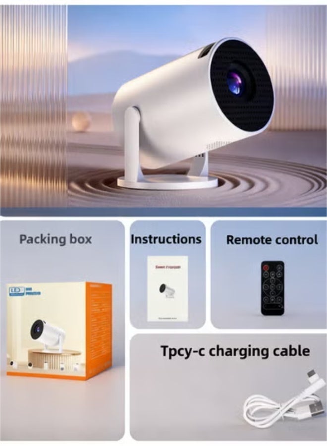 All-in-One 4K Full HD WiFi Projector HY300: Portable Design, Auto Focus, Wireless Casting & Cinematic Sound - Image 5