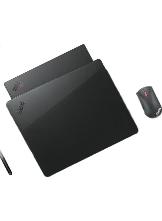 thinkpad Professional 14-Inch Sleeve Case, Portable And Slim, Leather Exterior With Bamboo Fiber Lining, Made Of Sustainable And Eco-Friendly Materials, Magnetic Buckle Design, Includes Separate Storage Space - Image 1