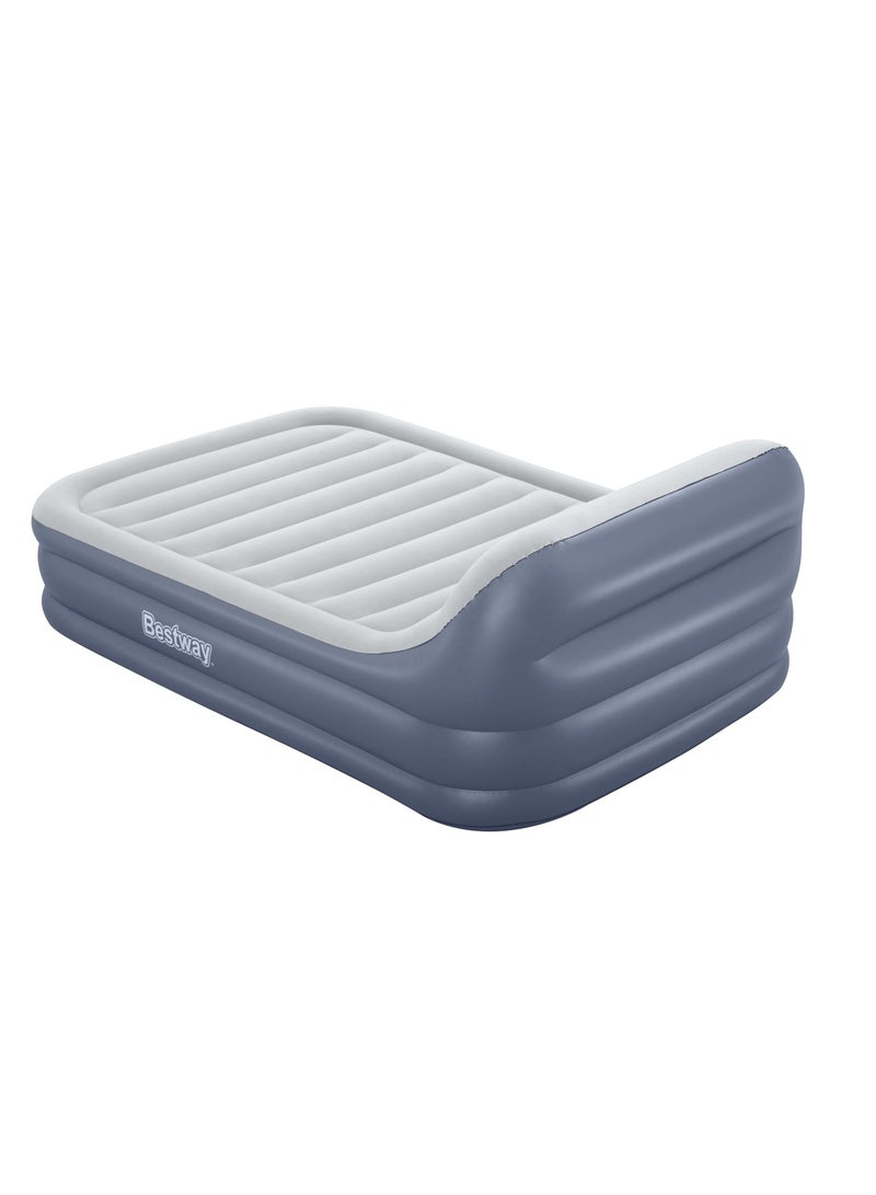 Bestway مرتبة هوائية كوين من بست واي بتقنية تريتيك مع مسند رأس بتصميم سليك فلو ومضخة هواء مدمجة 226x152x84 سم | مرتبة هوائية | مرتبة قابلة للنفخ | سرير هوائي للتخييم الداخلي والخارجي - Image 3