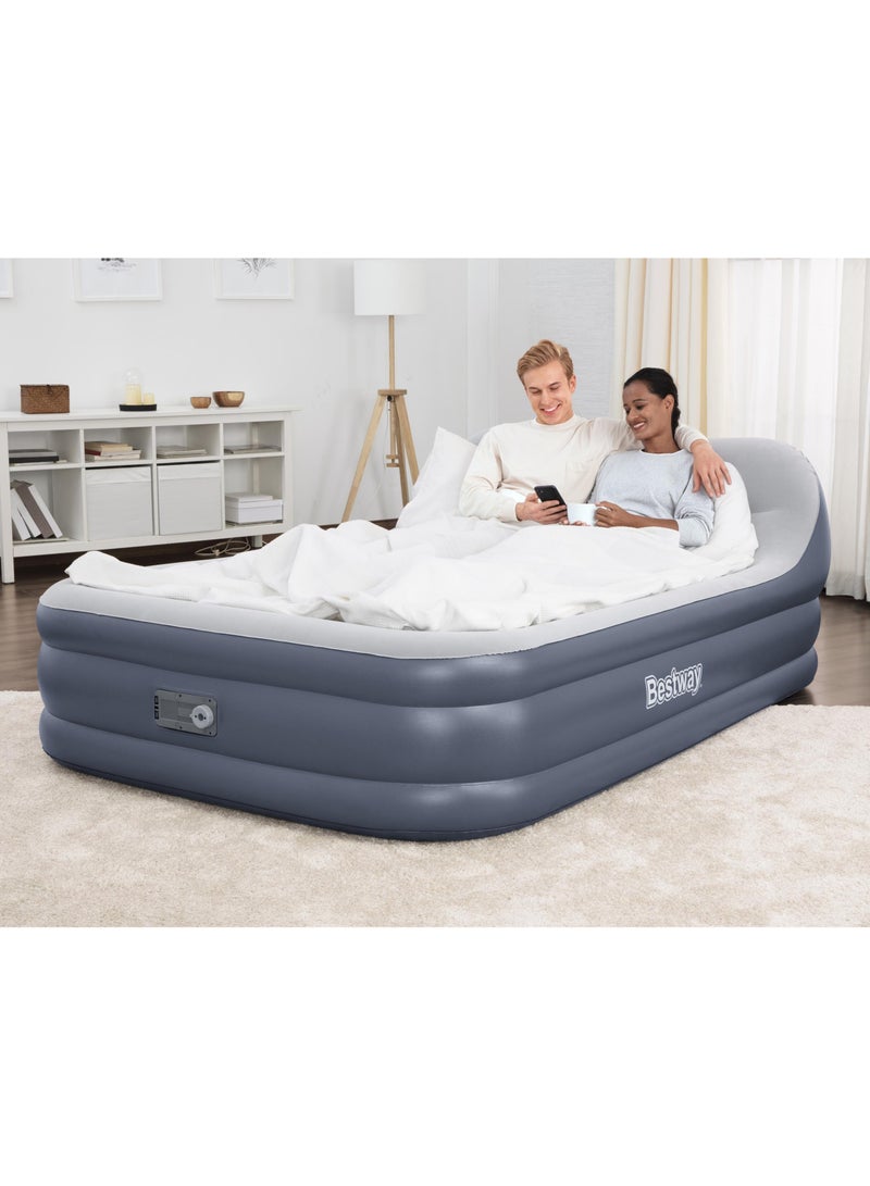 Bestway مرتبة هوائية كوين من بست واي بتقنية تريتيك مع مسند رأس بتصميم سليك فلو ومضخة هواء مدمجة 226x152x84 سم | مرتبة هوائية | مرتبة قابلة للنفخ | سرير هوائي للتخييم الداخلي والخارجي - Image 5