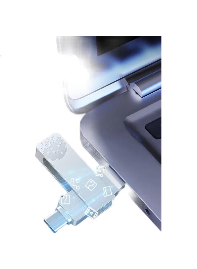 fanxiang Fanxiang 256Gb Usb3.2 Type-C Dual Interface Flash Drive F372, Read Speed 150Mb/S, Business Car-Mounted Large Capacity Universal Flash Drive For Phones And Computers - Image 2