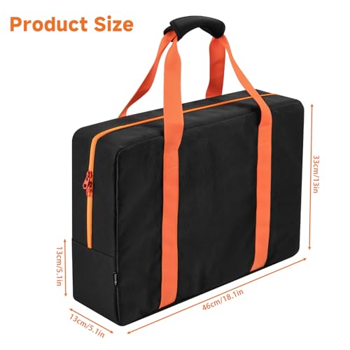 Cosmos BBQ Tool Storage Bag Grill Accessory Storage Bag Grill Utensil Carry Bag Grilling Hardware Tote Bag Container Foldable Grill Tool Replacement Bag for Outdoor Camping Barbecue 181x51x13 Inch - Image 3