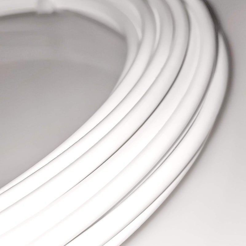 Farbetter Lined Bicycle Bike Derailleur/Shift Cable Housing, 4mm x 50ft, Including 50 PCS Cable End Caps Kit, The Most Trusted DIY Set for SRAM/Shimano Mountain Bike Road Bike (White) - Image 2