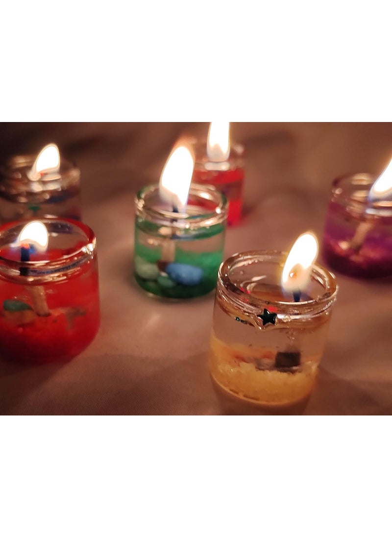 DEV POOJA STORE DEV POOJA STORE Multicolor Candles for Decoration in Diwali 1 Pack 6 Piece Small Size Candle for Diwali DecorationMini Diya for Diwali Decoration Send Online Mini Candle 