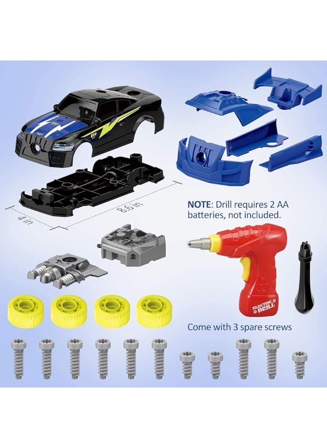 Coogam Coogam Take Apart Racing Car with Electric Screwdriver Tool, Fine Motor Skill Toy Car Construction Set STEM Building Learning Game with Light and Sound Gifts for 3 Year Old Boys and Girls  - Image 4