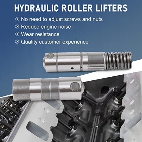 JDMSPEED (8+8) قطع رافعات هيدروليكية متوافقة مع شيفروليه GMC كاديلاك بويك 2007-2012 4.8L 5.3L 6.0L 6.2L رافعات صمامات إدارة الوقود النشطة AFM DOD رافعات هيدروليكية - Image 4