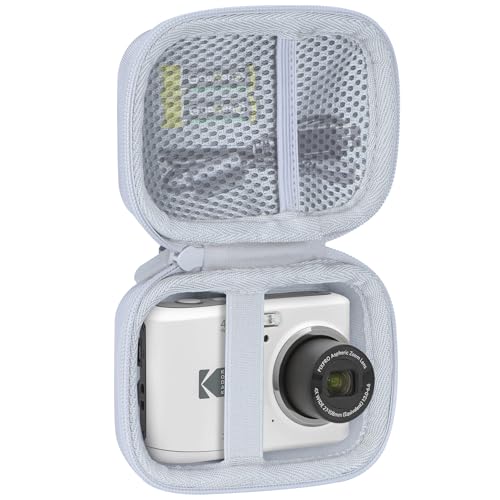 Lebakort Storage Case Compatible with KODAK PIXPRO Friendly Zoom FZ45 FZ55 16MP Digital Camera (Off White Case) - Image 2