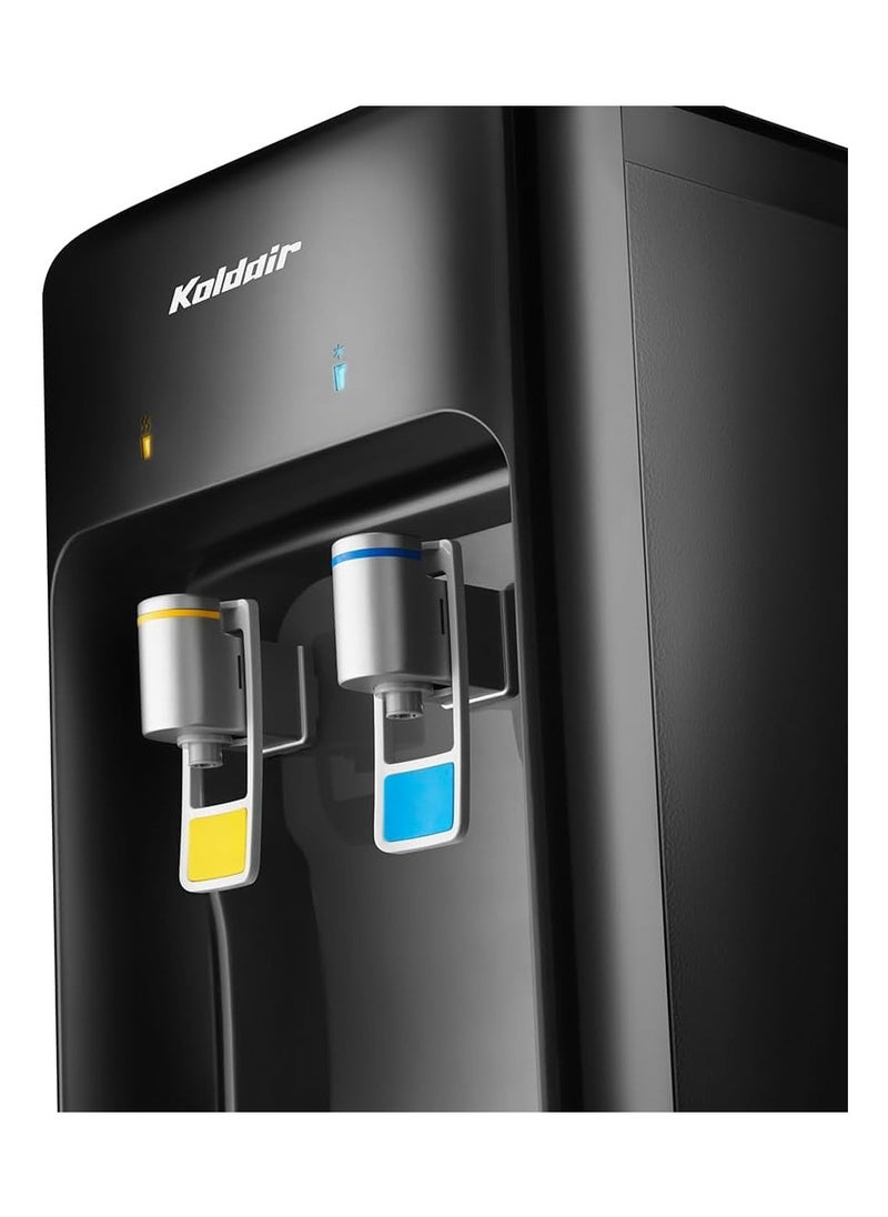 Koldair Koldair KWD CB-Black top-load freestanding water dispenser Two Taps Warm And Cold  - Image 2