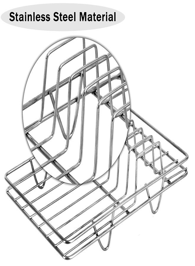 SEYROLIN Durable Stainless Steel Kitchen Storage Rack – Compact Multi-Use Dish and Plate Organizer with Anti-Scratch Protection (Cup Saucer Stand). - Image 4