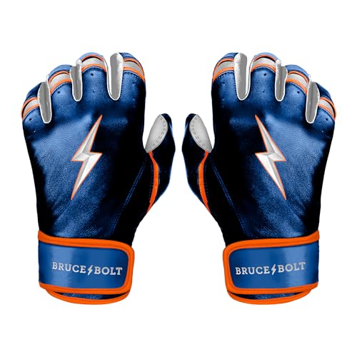 BRUCE BOLT Signature Series Short Cuff Batting Gloves Brandon Nimmo Edition Nimmo Blue Large - Image 1