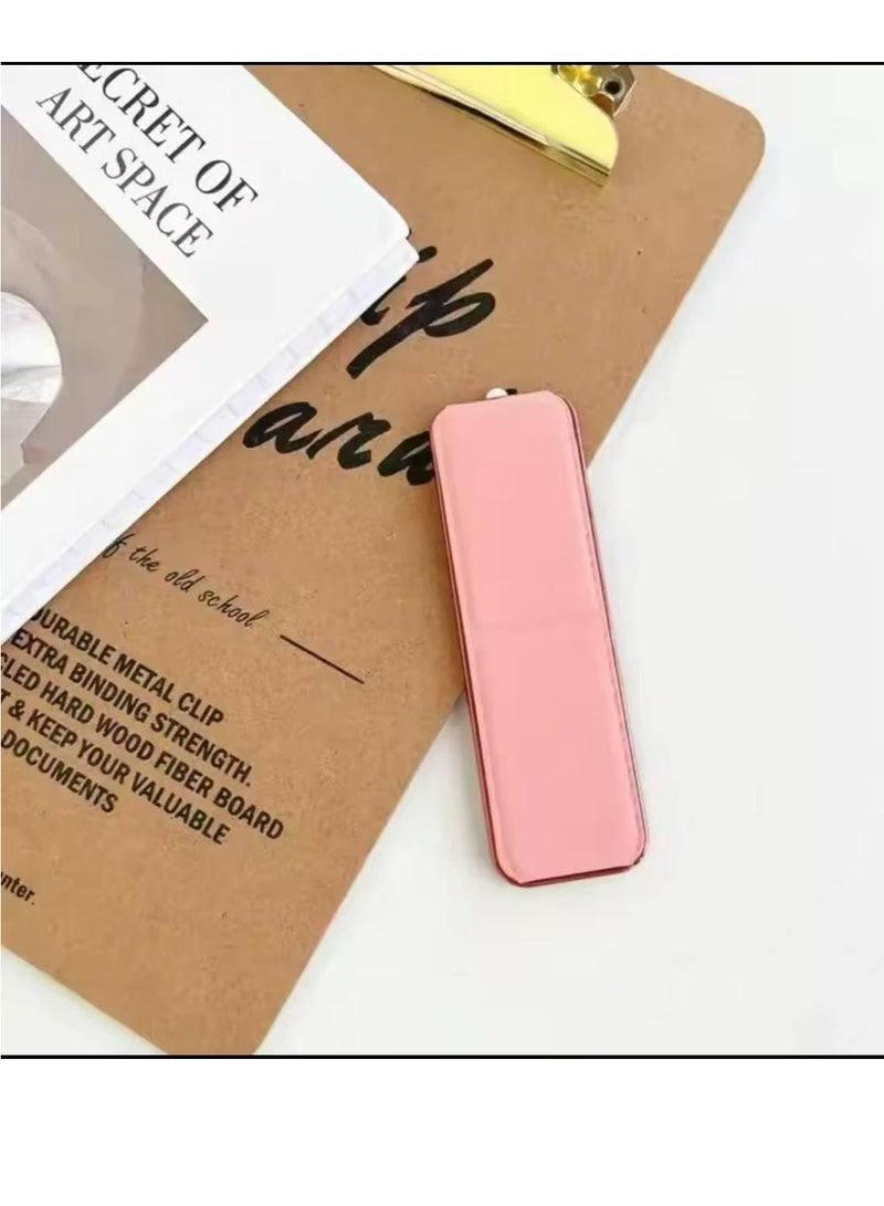 Magnetic Mobile Phone Holder Lazy Multi-functional Vertical And Horizontal Stand Foldable Back Stick Mobile Phone Stand (pink)  - Image 1