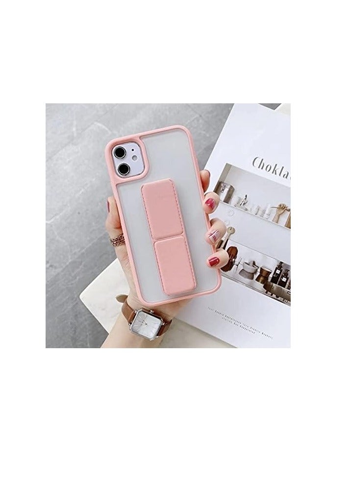 Magnetic Mobile Phone Holder Lazy Multi-functional Vertical And Horizontal Stand Foldable Back Stick Mobile Phone Stand (pink)  - Image 3