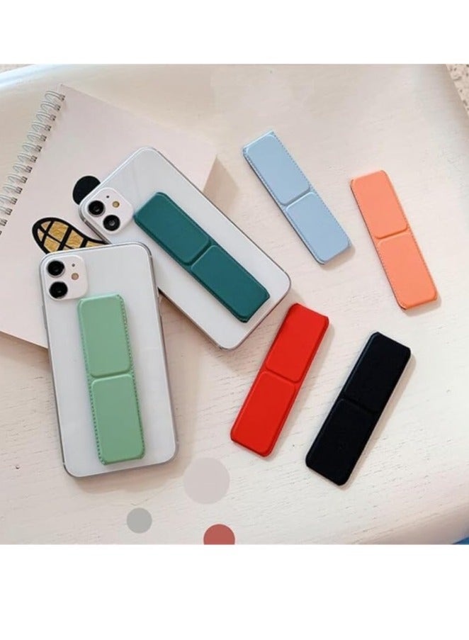 Magnetic Mobile Phone Holder Lazy Multi-functional Vertical And Horizontal Stand Foldable Back Stick Mobile Phone Stand (pink)  - Image 4