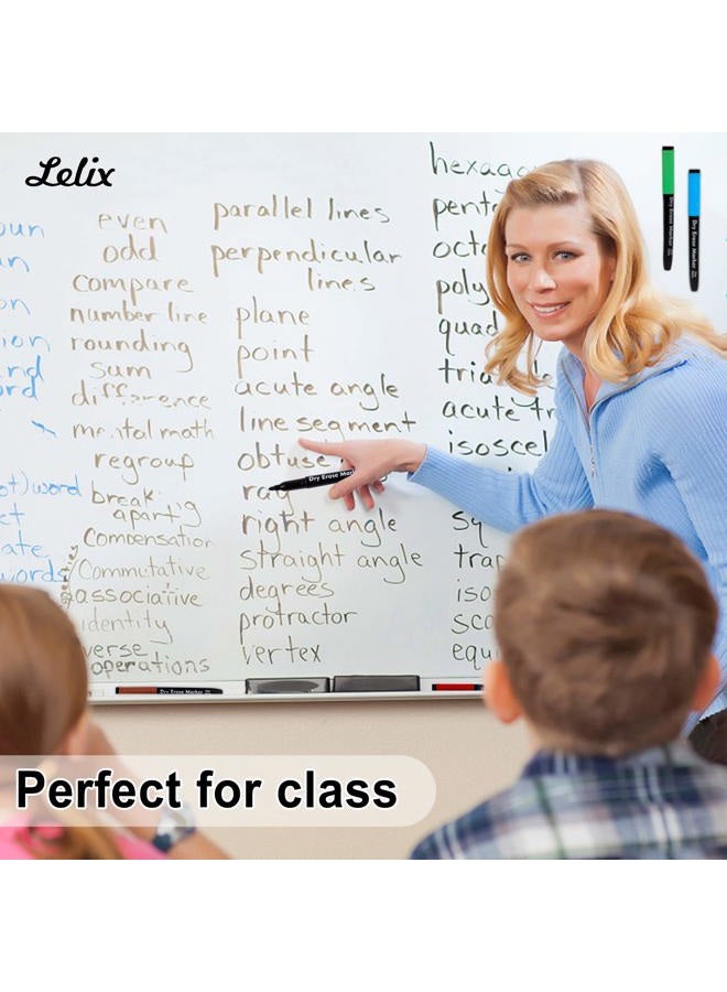 Lelix 15 Colors Dry Erase Markers, Magnetic Whiteboard Markers Fine Point with Eraser for Back to School, Office, Home Perfect for Writing on White Board, Dry Erase Board, Mirror, Glass - Image 5
