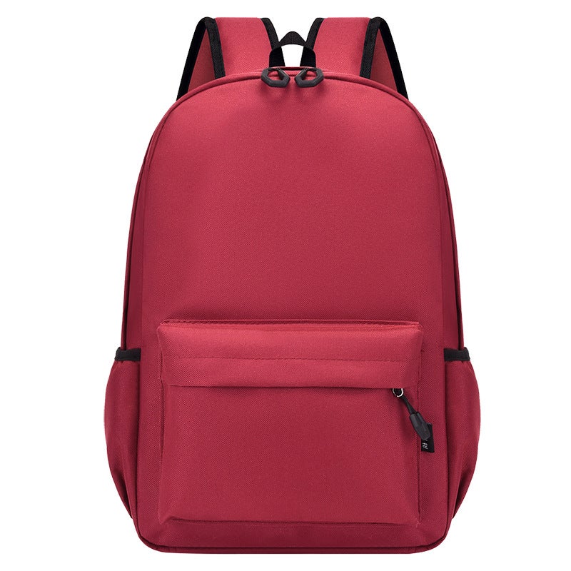 Custom Logo Kids School Backpack Burgundy 