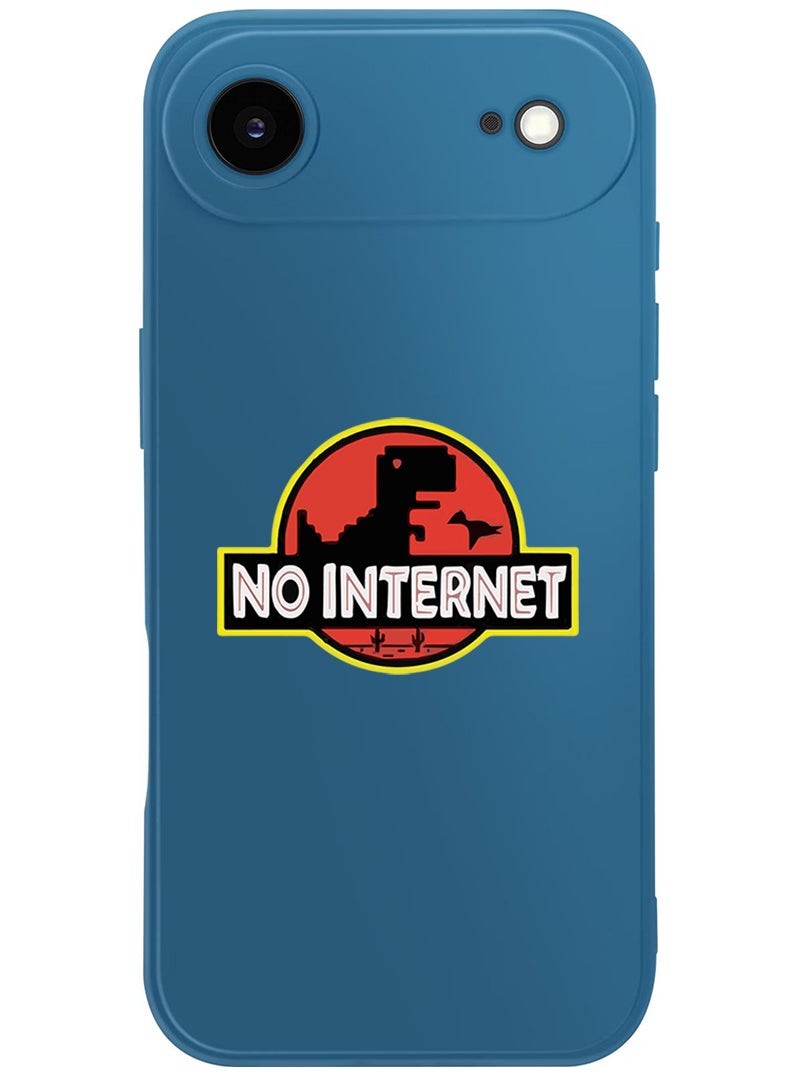 Theodor Protective Slim Fit Case Liquid Silicone Cover with Full Body Protection Anti-Scratch Shockproof Case For Apple iPhone 17 Air (Blue) No Internet - Image 1