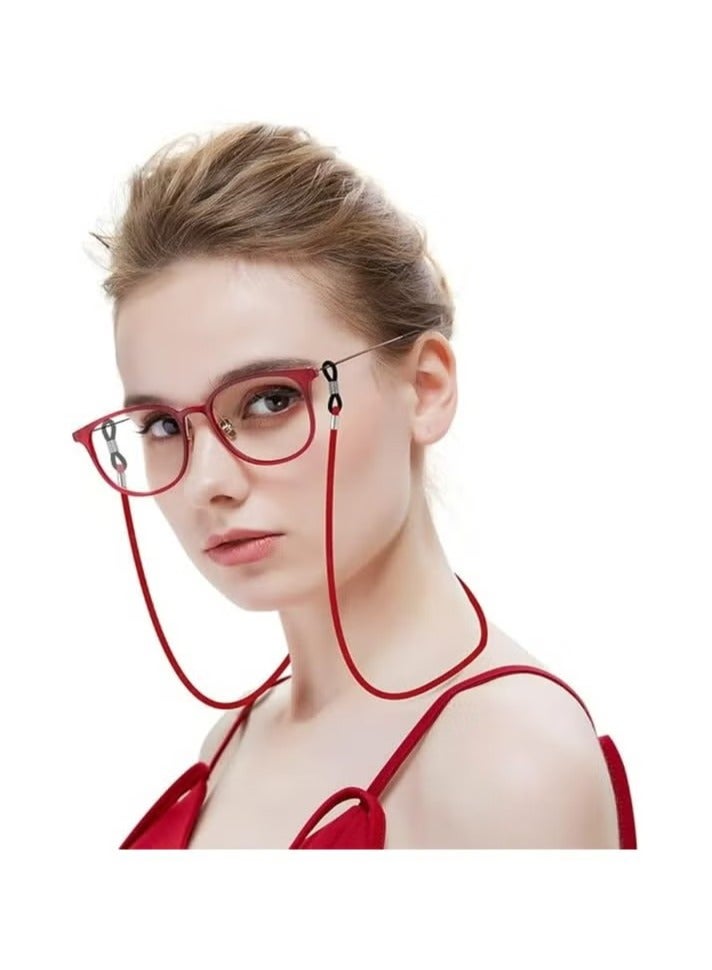 Generic Glasses Straps Sports Glasses Holder Adjustable Sunglasses Chain Lanyard Neck Holders Soft Elastic  - Image 3