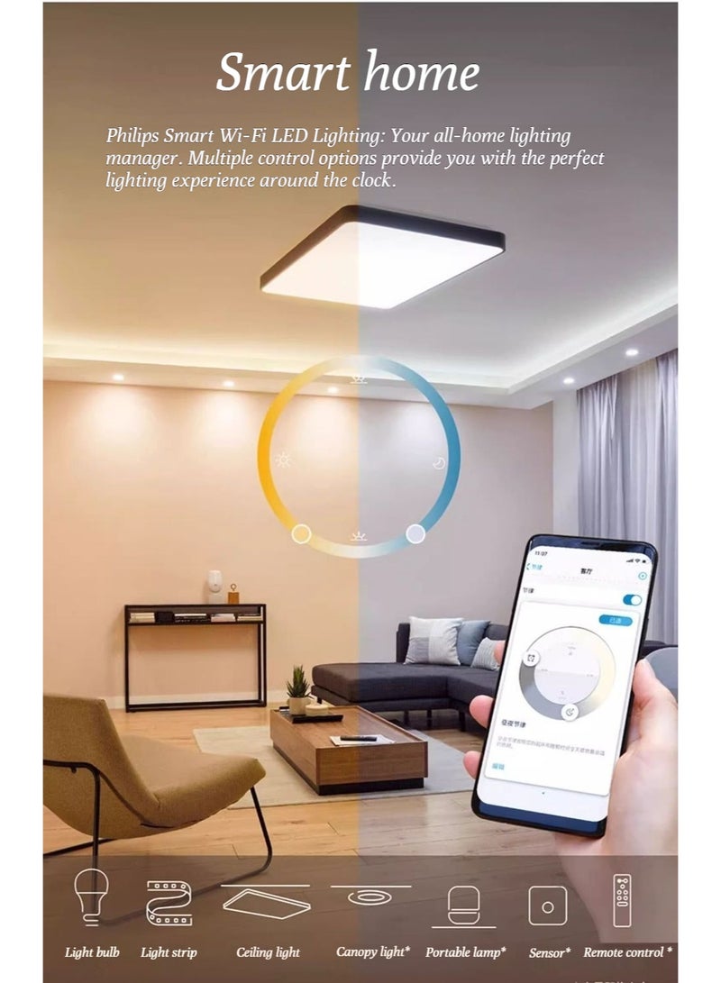فيليبس مصباح LED E27 منفذ مصباح توفير الطاقة للاستخدام المنزلي ، سوبر مشرق ، التحكم الصوتي الذكي ، ضوء اللون المحيط مصباح صغير - Image 4