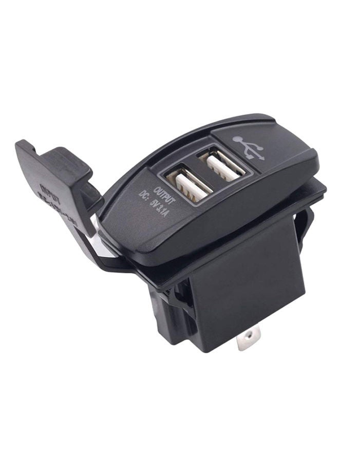 NIBEMINENT USB Car Charger Socket Black  - Image 4