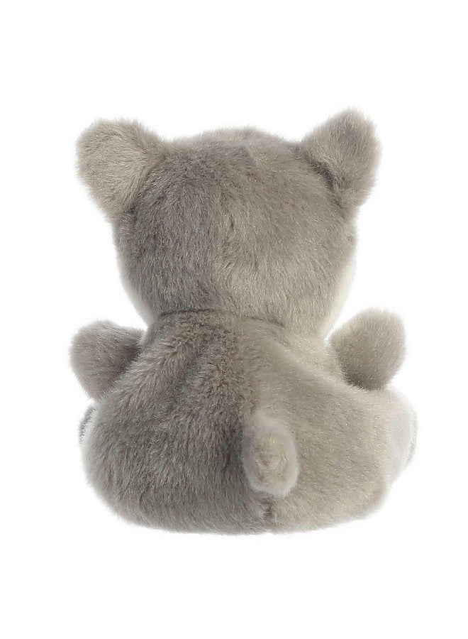 Aurora® Adorable Palm Pals™ Busky Husky™ Stuffed Animal - Pocket-Sized Play - Collectable Fun - Gray 5 Inches - Image 4