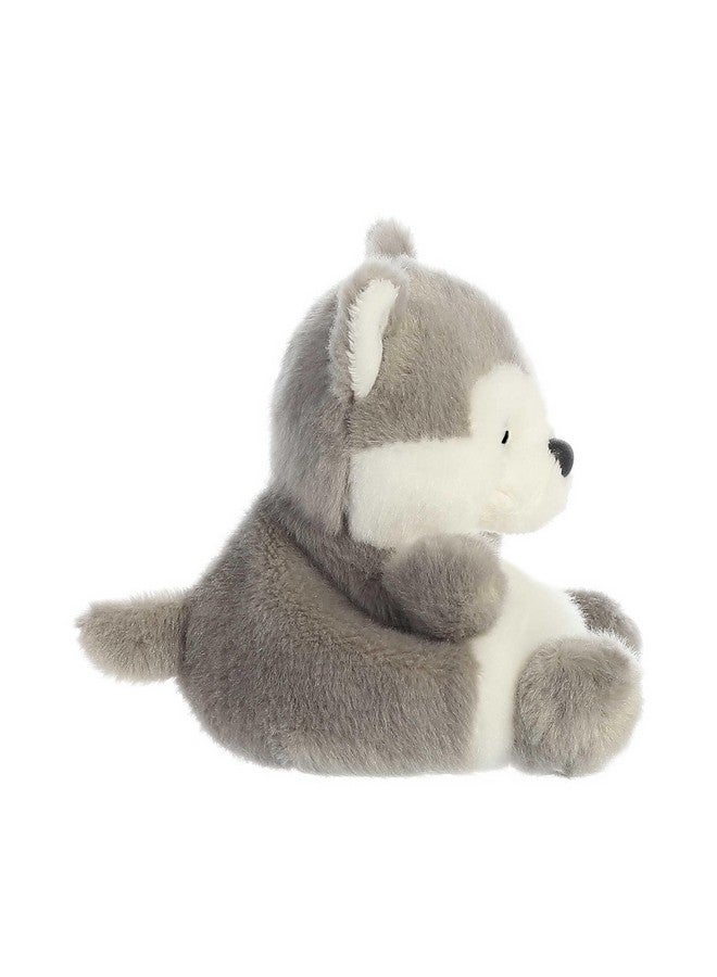 Aurora® Adorable Palm Pals™ Busky Husky™ Stuffed Animal - Pocket-Sized Play - Collectable Fun - Gray 5 Inches - Image 3