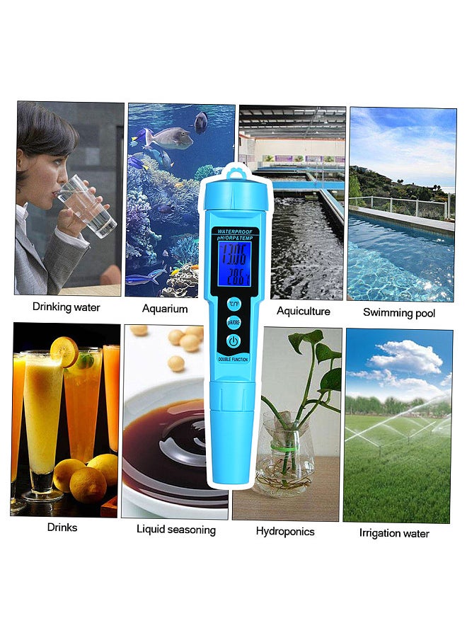 Generic - Professional 3 in 1 pH/ORP/TEMP Meter Water Detector Multi-parameter Digital LCD Tri-Meter Multi-function Water Quality Monitor Multi-parameter Water Quality Tester - Image 1