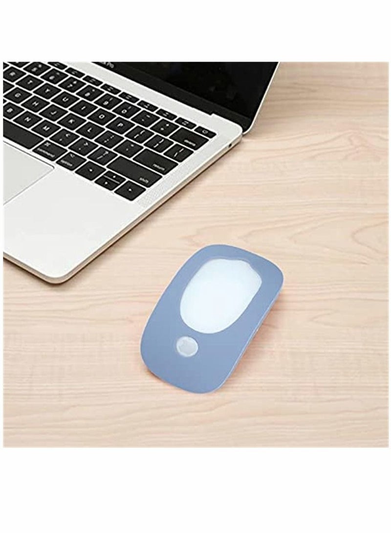 غطاء ماوس سيليكون خفيف الوزن لحماية ماوس Apple متوفر بدرجات اللون الأزرق - Image 5