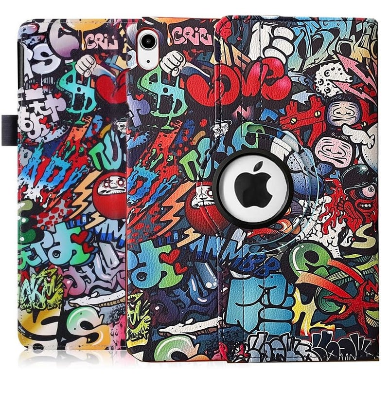 ProElite Cover for Apple iPad (A16) 11th/10th Gen (2025/2022) Case Cover, 360 Rotatable Smart Flip Case Cover for Apple iPad 11th/10th Generation 2025/2022 with Stylus Pen, Hippy - Image 3