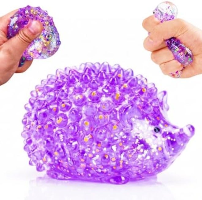 EVDERS 1Pcs Hedgehog Squishy Sugar Ball, Slow Rise Stress Relief Toy for Kids - Image 2
