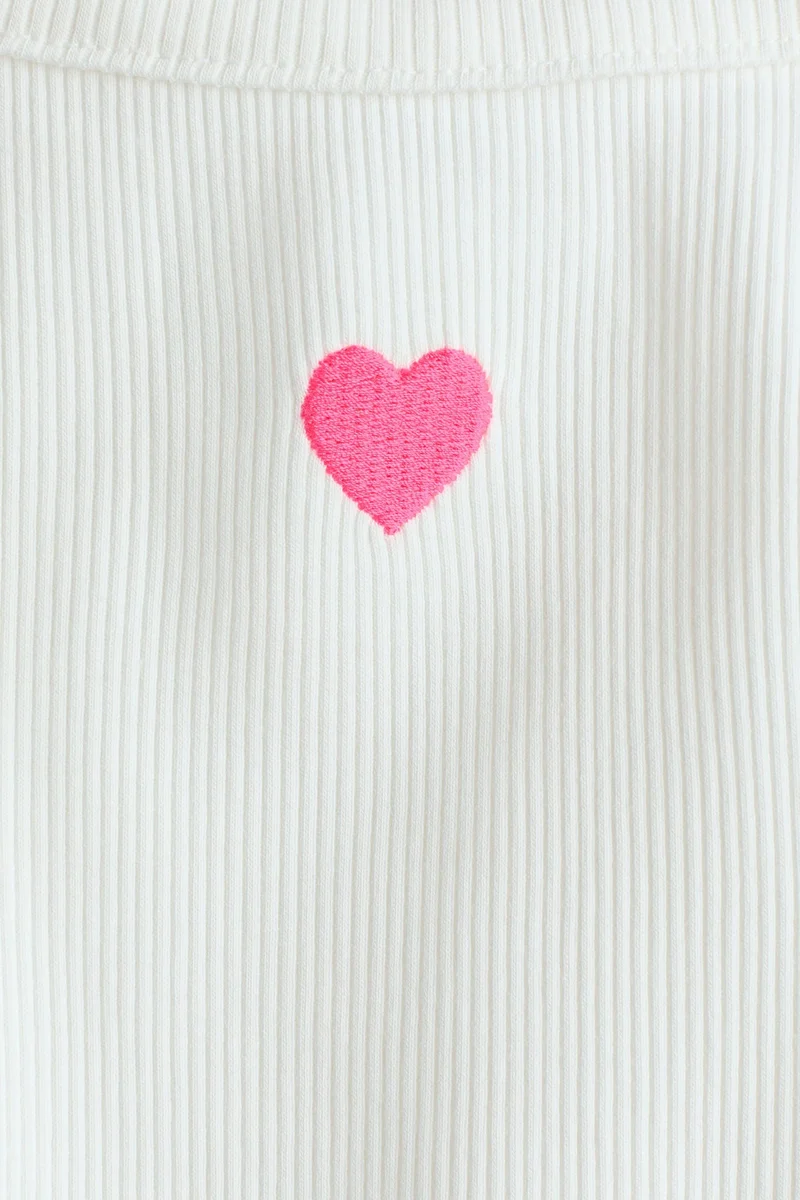 H&M Embroidery-detail strappy top