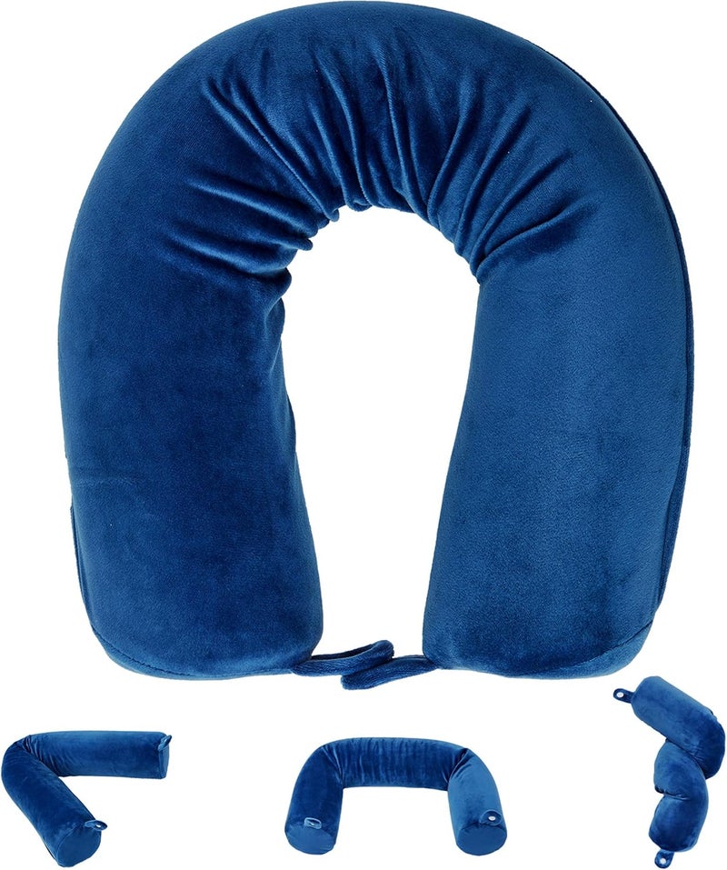 Fern and Willow Twist Memory Foam Luxury Travel - Comfy, Bendable/Adjustable, 100% Memory Foam - Provides Head, Chin, Neck, Shoulder, Lumbar Leg Support - Image 1