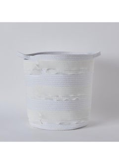 Lauren Round Cotton Rope Laundry Basket - 35x40 cm - pzsku/Z01CB3C59FCAEE8525ADDZ/45/_/1739340648/526e9d8e-0bbb-4431-ae0e-80d9d92c36cb