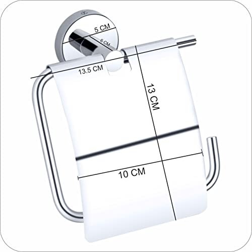 KANJAL Toilet Paper Holder for Bathroom Tissue Paper roll Holder Tissue Paper Hanger for Kitchen Bathroom Accessories (304 Stainless Steel,Chrome Finish,Anti-rust-37) - Image 3