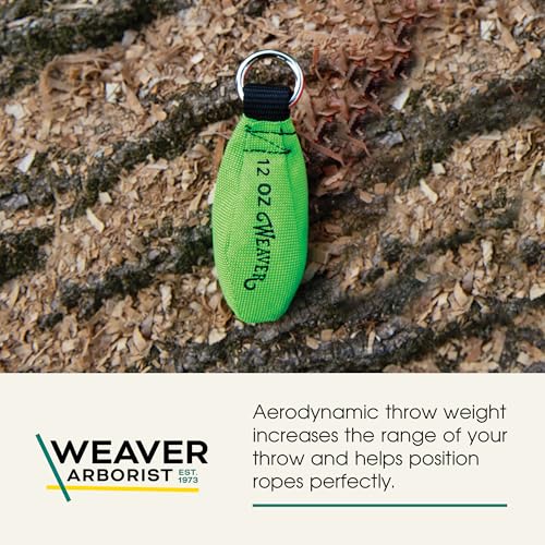 Weaver Arborist Throw Weight 12 oz Nylon Throw Bag for Tree Work Climbing Rope Weight Bag Resistant to Tear Handcrafted Arborist Equipment Neon Green - Image 3