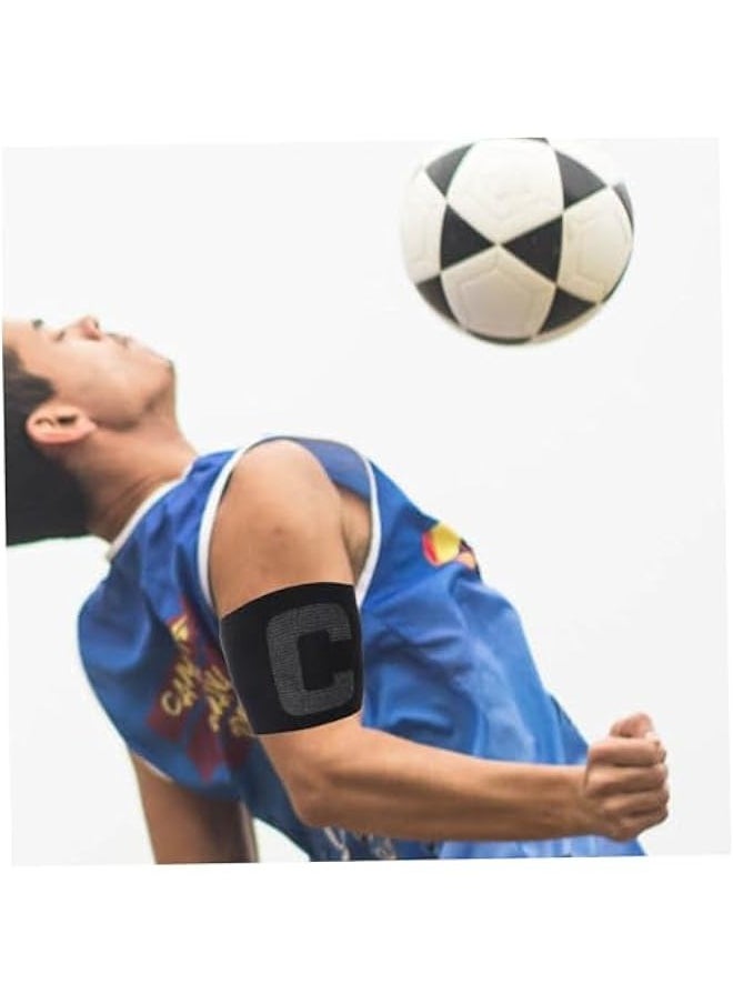 Captain Badge for Soccer 2PCS Adjustable Captain Armband Elastic Knot for Sports Enthusiasts