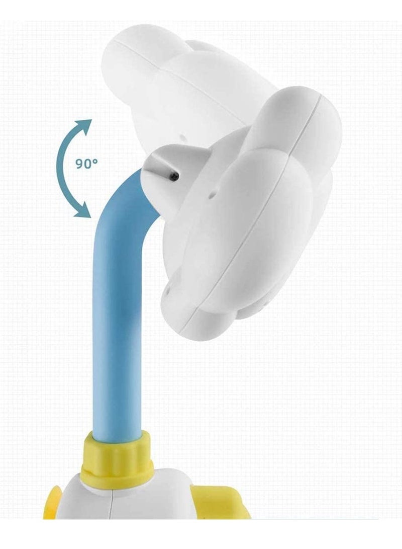 Bath Toys For Toddlers Baby Bath Shower Toy Bath Spray Water Shower Toy Lovely Cloud Rainbow Water Squirt Shower Faucet For Toddlers Kids Cloud Baby Bath Toys - Image 5