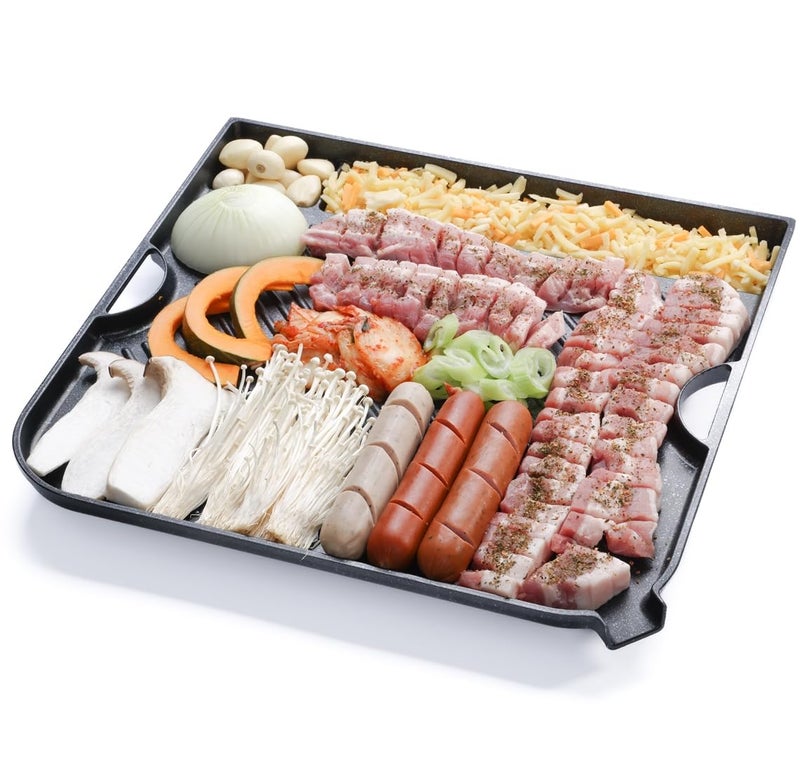 COOKKING Master Grill Pro Korean Traditional BBQ Grill Pan Stovetop Nonstick IndoorOutdoor Smokeless BBQ Cast Aluminum Grill Pan MasterGrill Pro - Image 2