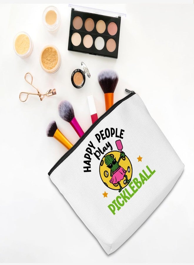 CQM Pickleball Gifts Funny Makeup Bag Accessories Cosmetic Bag Zipper Pouch Pickleball Lover Gifts for Girls Women Fans Player Coach Mom Sister Christmas Birthday Gifts - Image 3