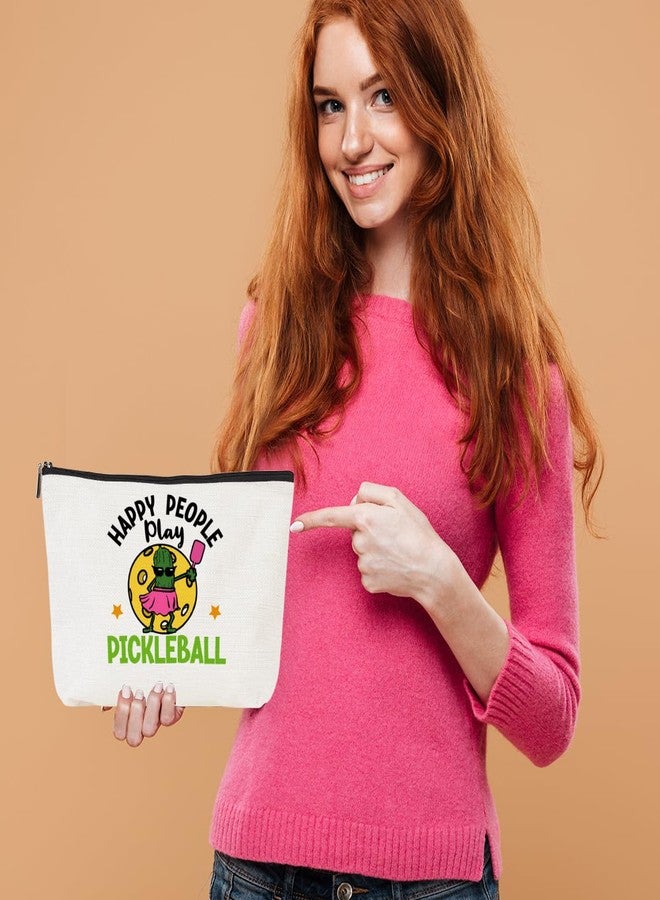 CQM Pickleball Gifts Funny Makeup Bag Accessories Cosmetic Bag Zipper Pouch Pickleball Lover Gifts for Girls Women Fans Player Coach Mom Sister Christmas Birthday Gifts - Image 2