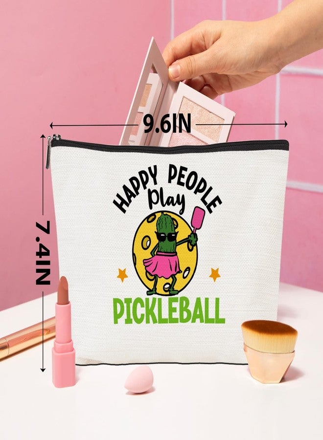 CQM Pickleball Gifts Funny Makeup Bag Accessories Cosmetic Bag Zipper Pouch Pickleball Lover Gifts for Girls Women Fans Player Coach Mom Sister Christmas Birthday Gifts - Image 4