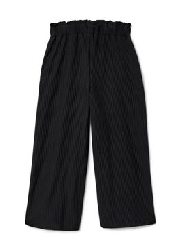 Tchibo Kids Girl Textured Pull-On Culotte Pants, Black  - Image 3